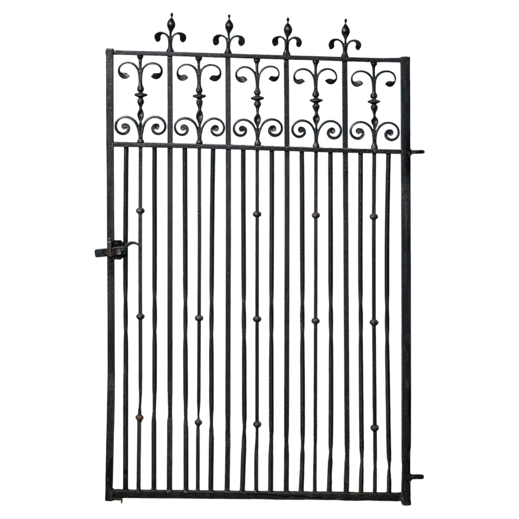 18th Century Georgian Wrought Iron Side Gate For Sale