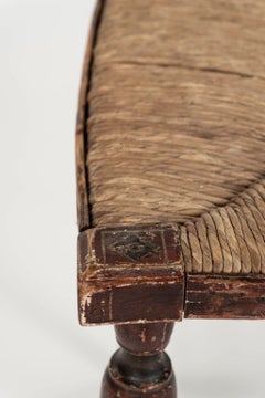 Decorative Red-Painted French Side Chair