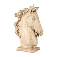 Decorative Resin Cast of a Classical Style Horse Bust