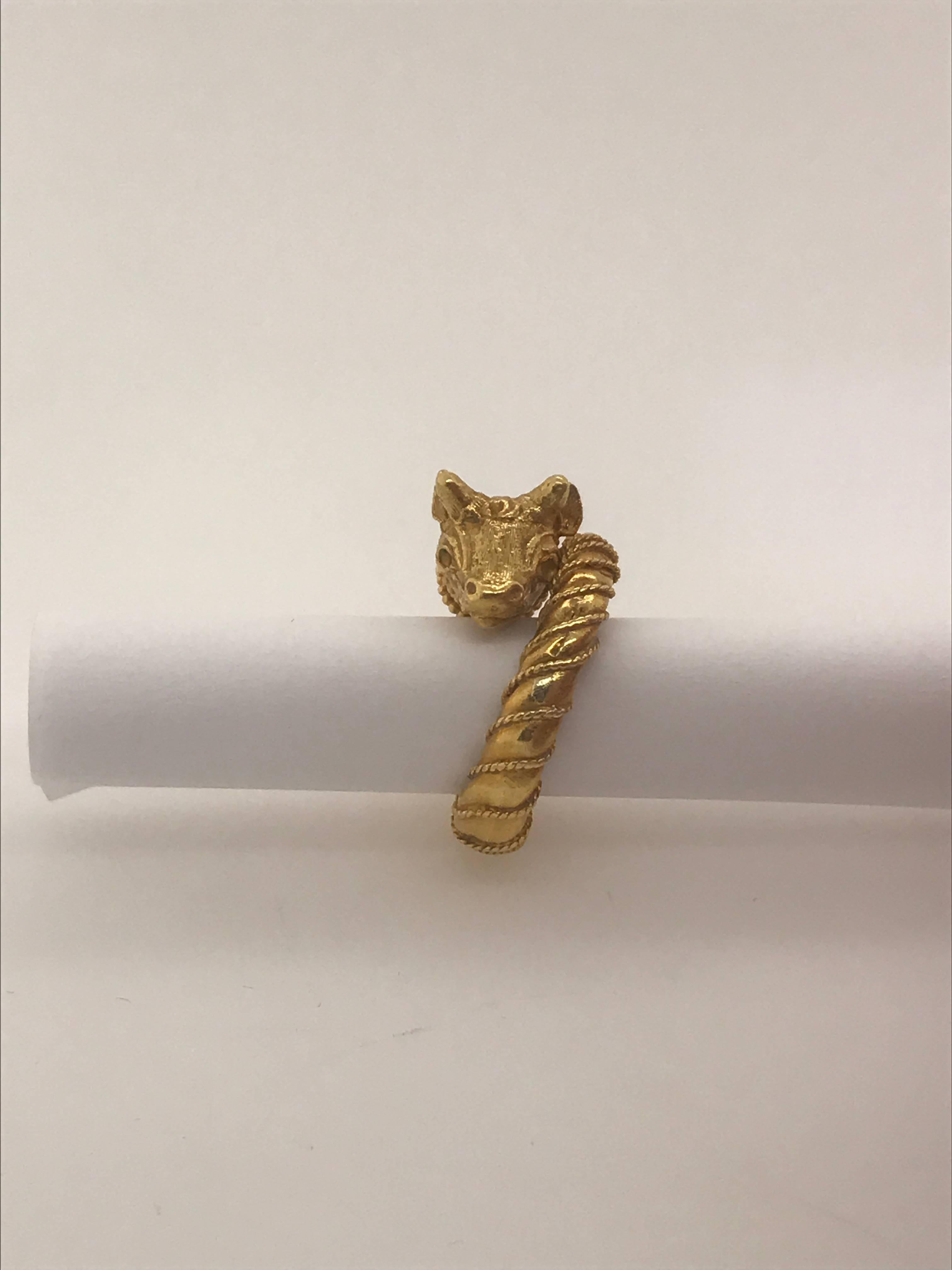 Decorative Ring by Zolotas in 22 Karat Yellow Gold 2
