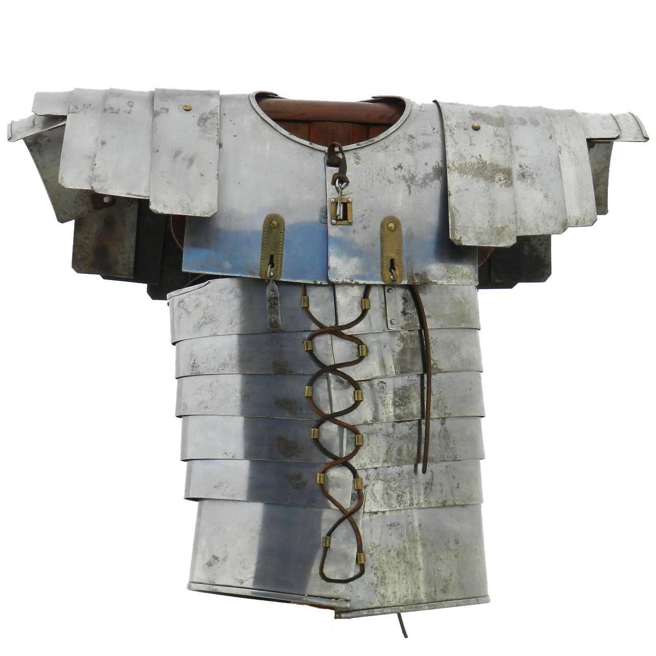Decorative Roman Armour Amor on Stand 20th Century For Sale