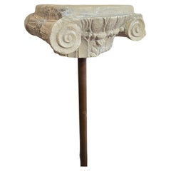 Decorative Romanesque Capital in Terracotta – 1950s
