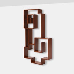 Decorative Rosewood Shelf by Robin Day, Modern Japanese Style, c. 1960