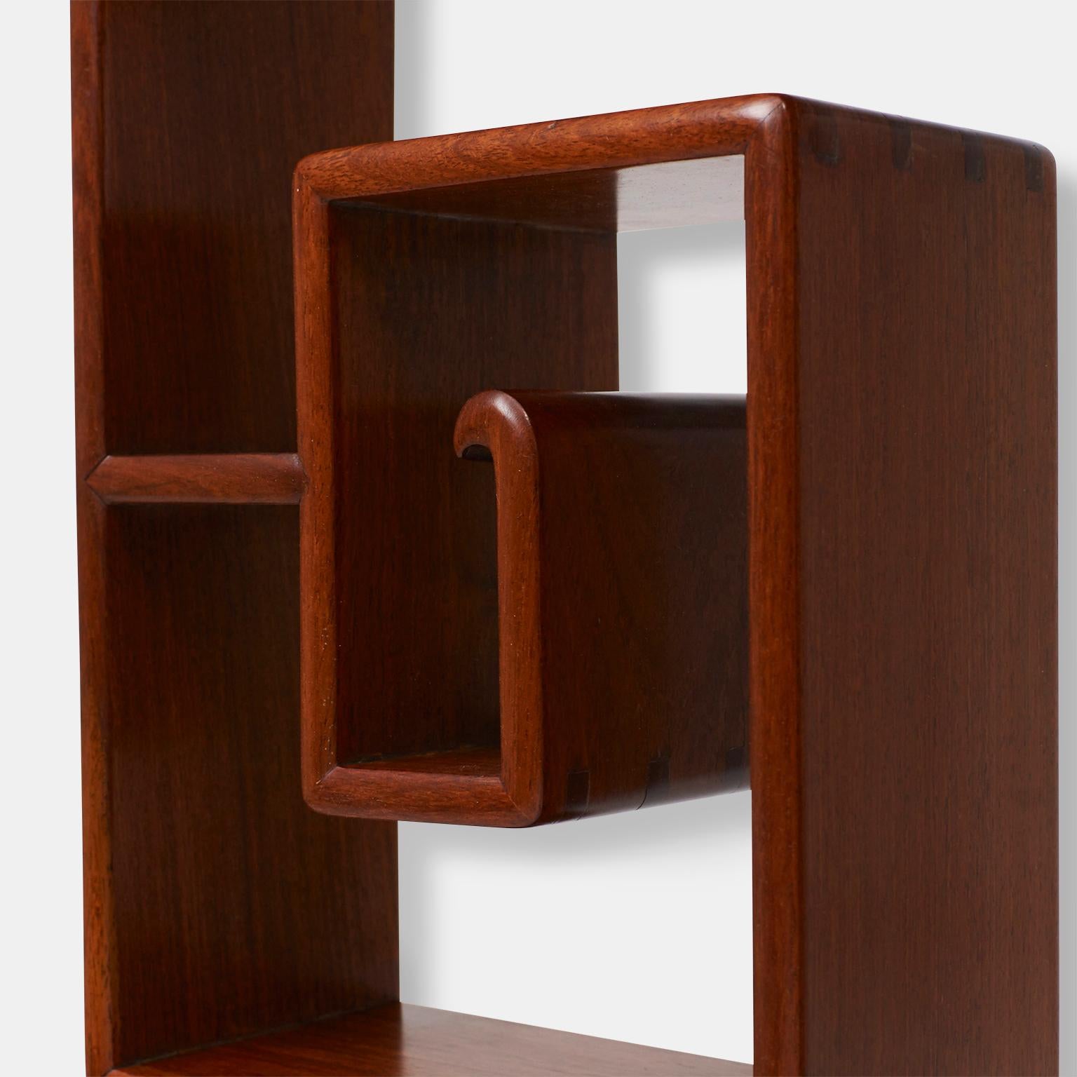 Modern Decorative Rosewood Shelf by Englands Robon Day For Sale