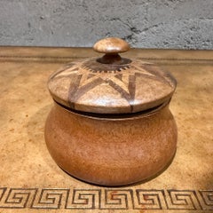 Boite à sucre ronde décorative en bois avec couvercle