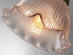 Decorative Ruffled Prismatic Wall Sconces