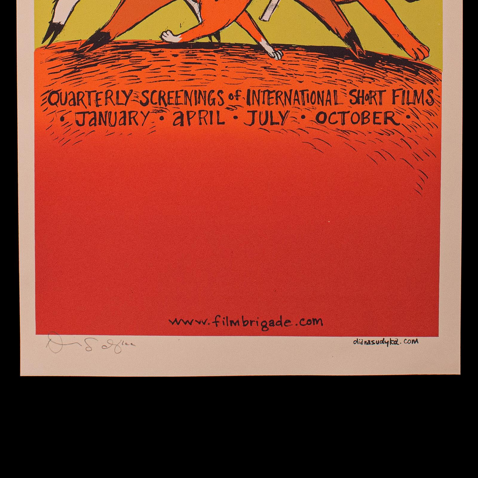 Contemporary Decorative Screenprint Poster, American, Art Print, Artist Signed, Film, C.21st