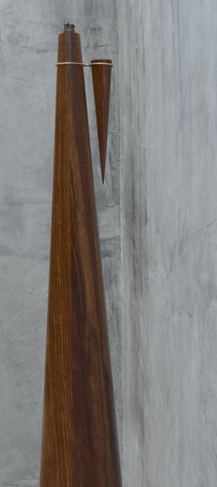 Decorative Sculptural Lighter in Chechen Wood by Alina Rotzinger