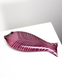 Decorative sculpture depicting a fish by Ken Scott, Venini, Murano, Italy, 1951