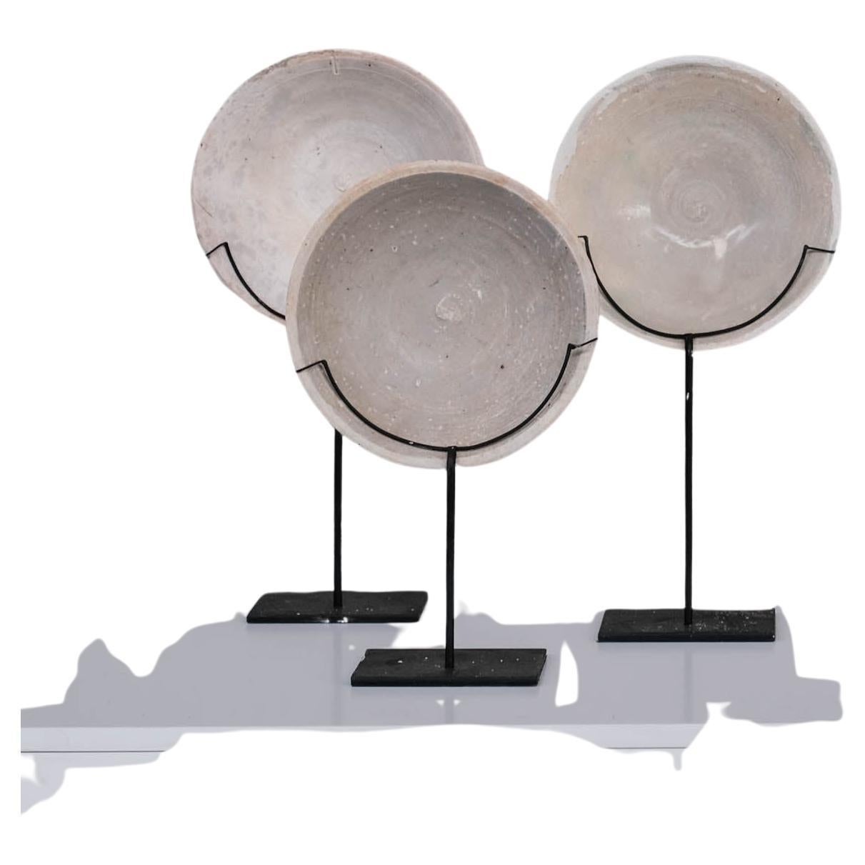 Decorative Seabed Found Bowls on Mounted on Custom Stands For Sale