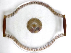 Piatti da portata decorativi in vetro in stile Mid-Century di Georges Briard e Colony, anni '50