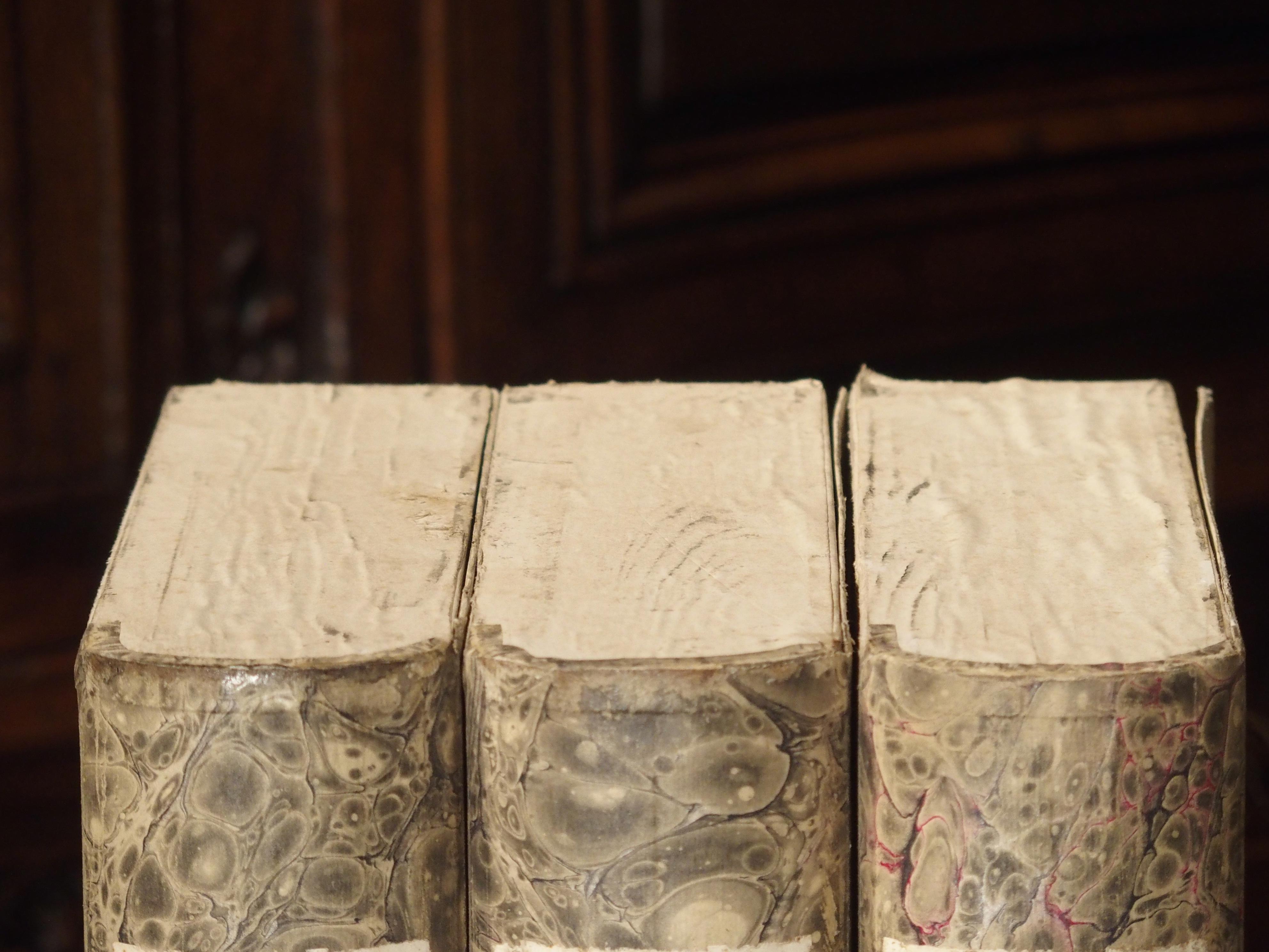 Decorative Set of 3 Antique Faux Book Document Holders from Italy, circa 1915 6