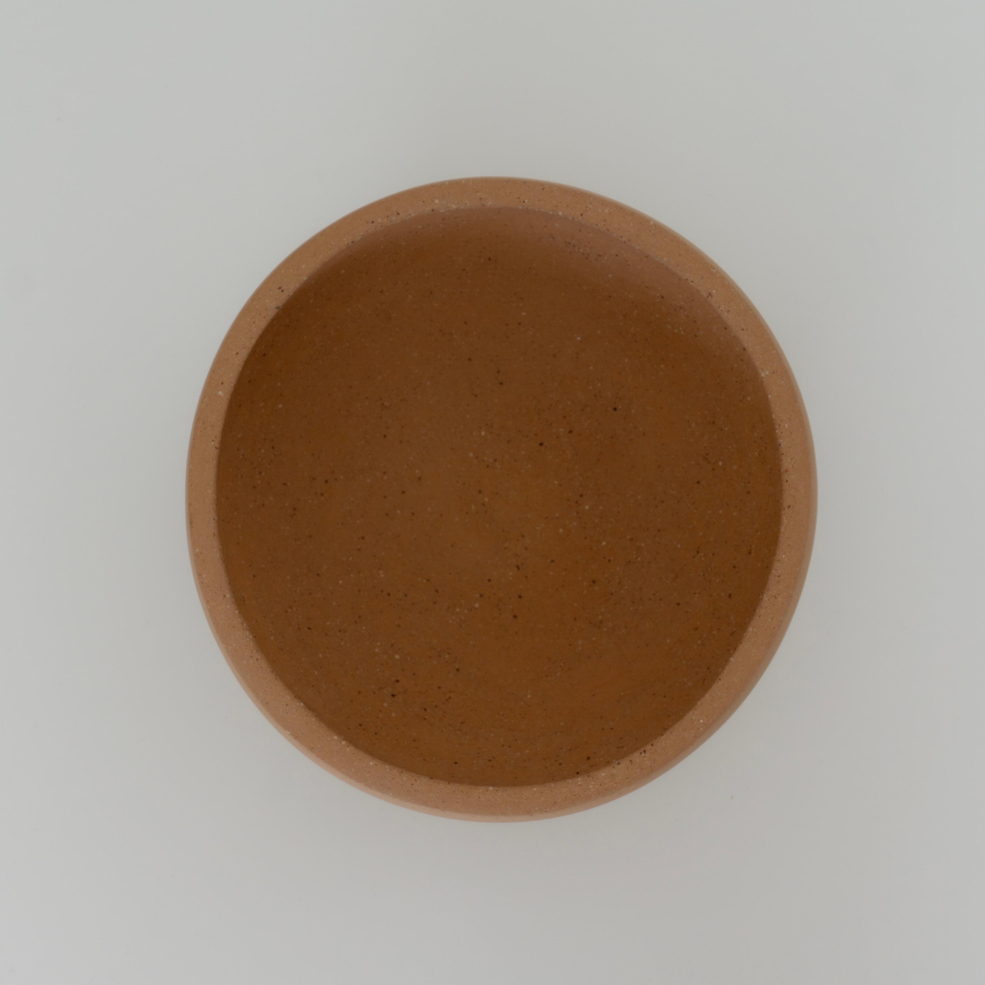 Decorative Set of 3 Clay Bowls Constantinos. Smooth Soft Clay Finish. By Raíz Mx For Sale 1