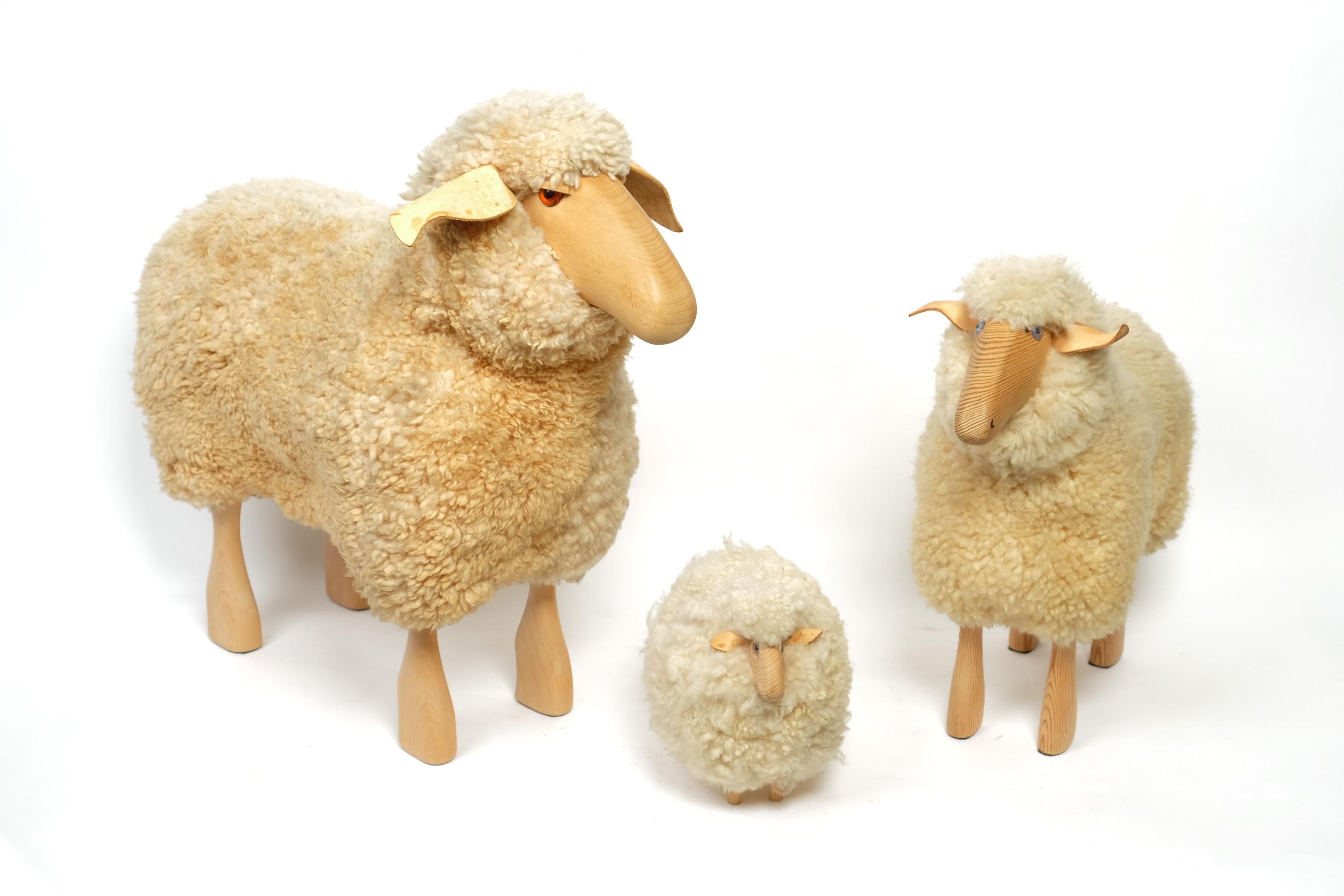 Decorative set of three sheep by Hans Peter Krafft for Meier, Germany 1980s 4