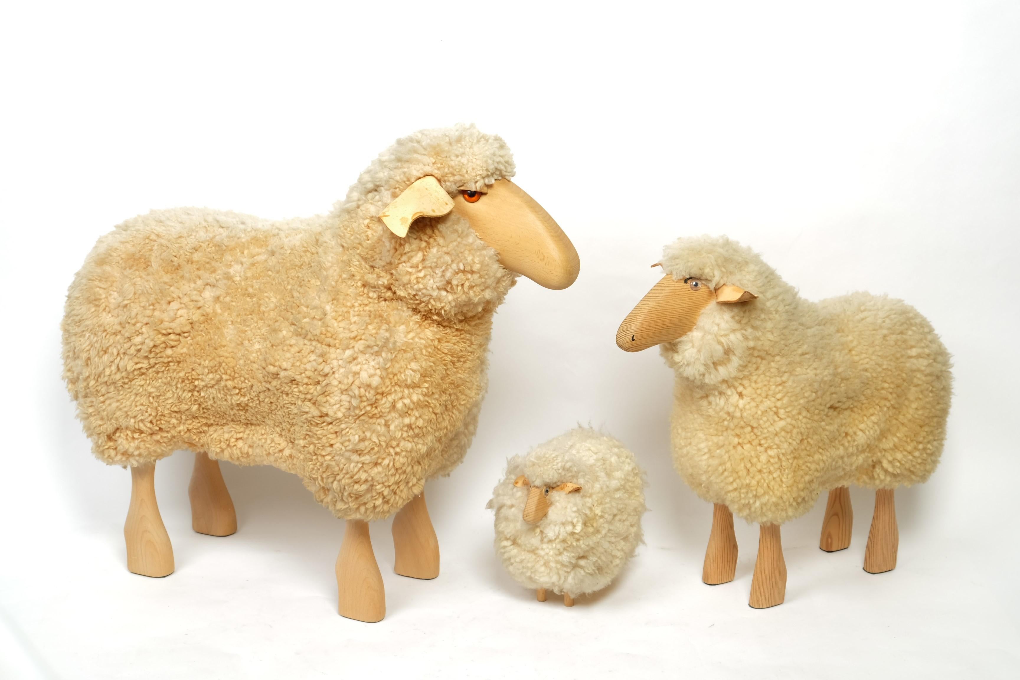 Decorative set of three sheep by Hans Peter Krafft for Meier, Germany 1980s 6