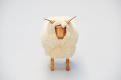 Tabouret décoratif en mouton, Hollande, 1970