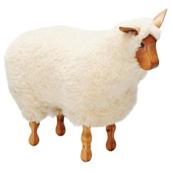 Decorative Sheep Stool, Holland, 1970