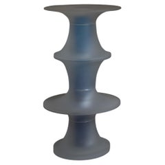 Decorative Small Totem in Light Blue Resin by Saerom Yoon