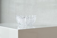 Decorative 'Snowflake' Bowl in Crystal Early 20th Century