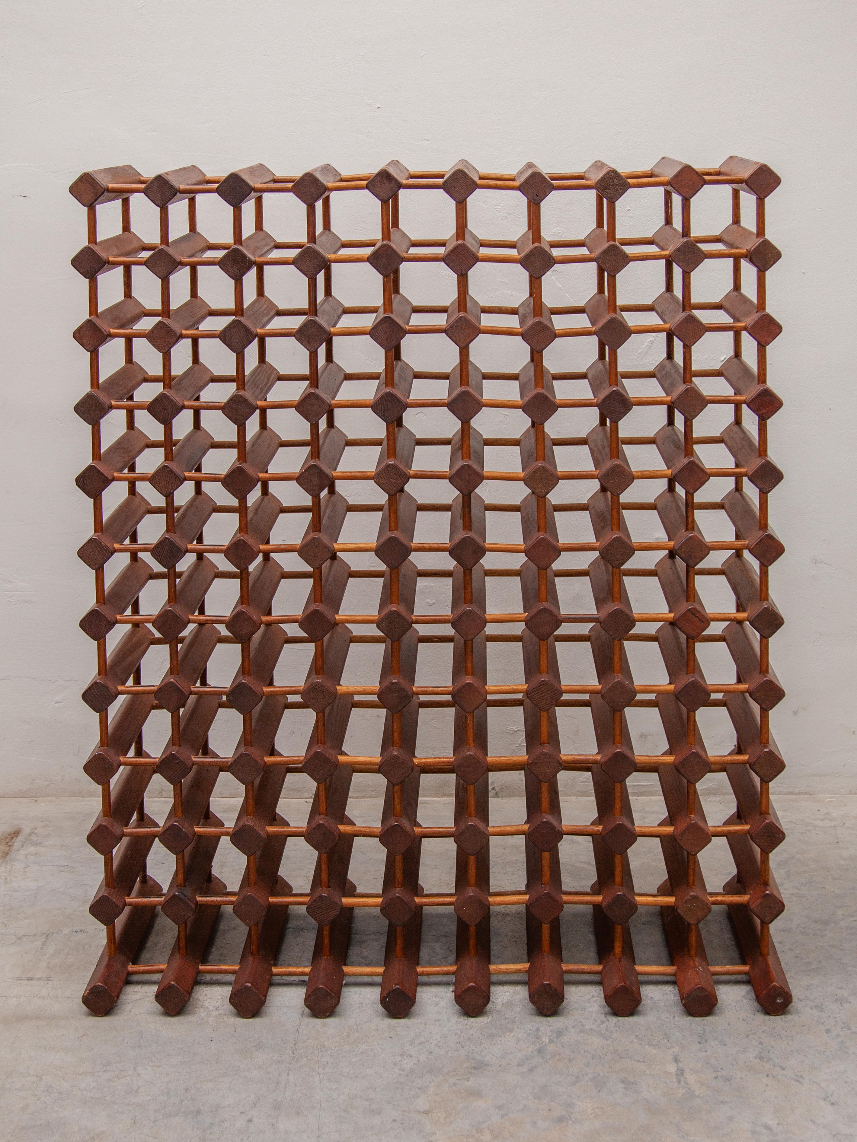 Danese Portabottiglie decorativo in teak massiccio Made in Denmark, anni '60 in vendita
