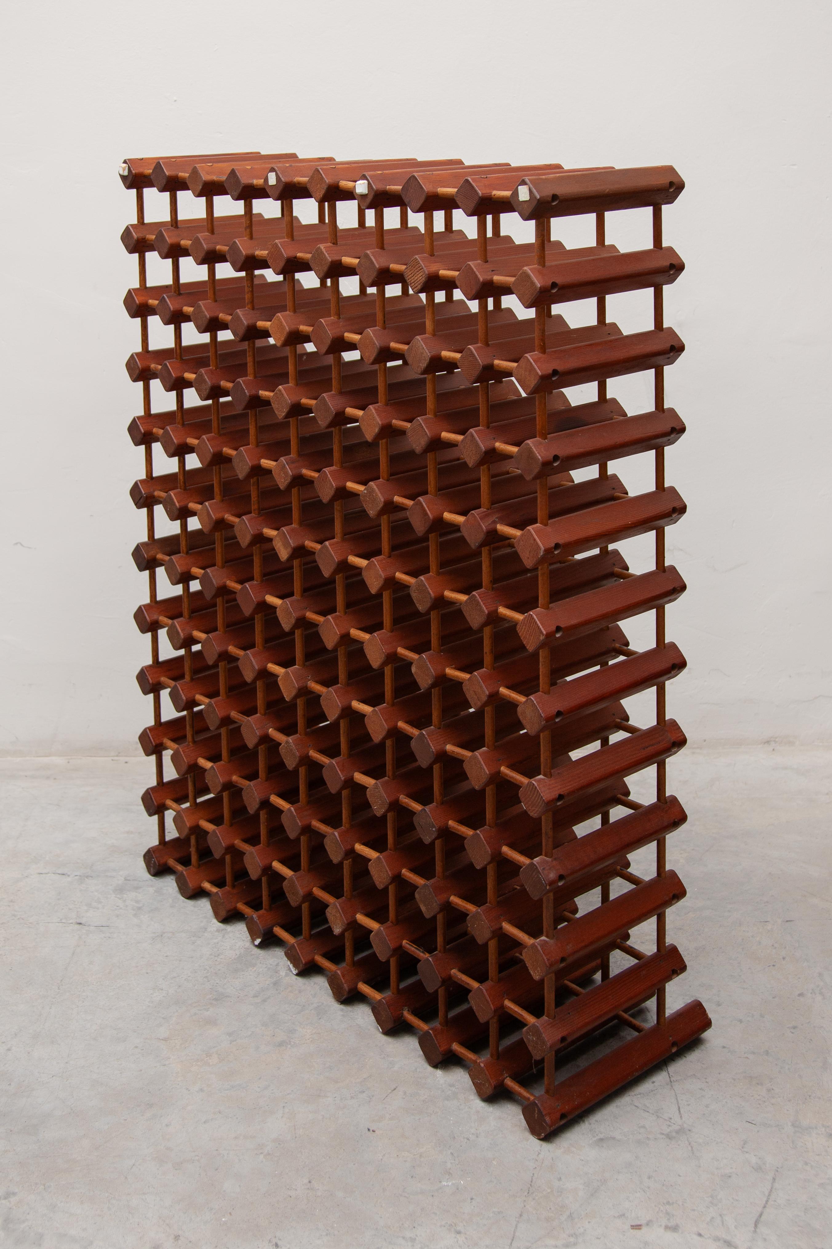 Portabottiglie decorativo in teak massiccio Made in Denmark, anni '60 in vendita 1