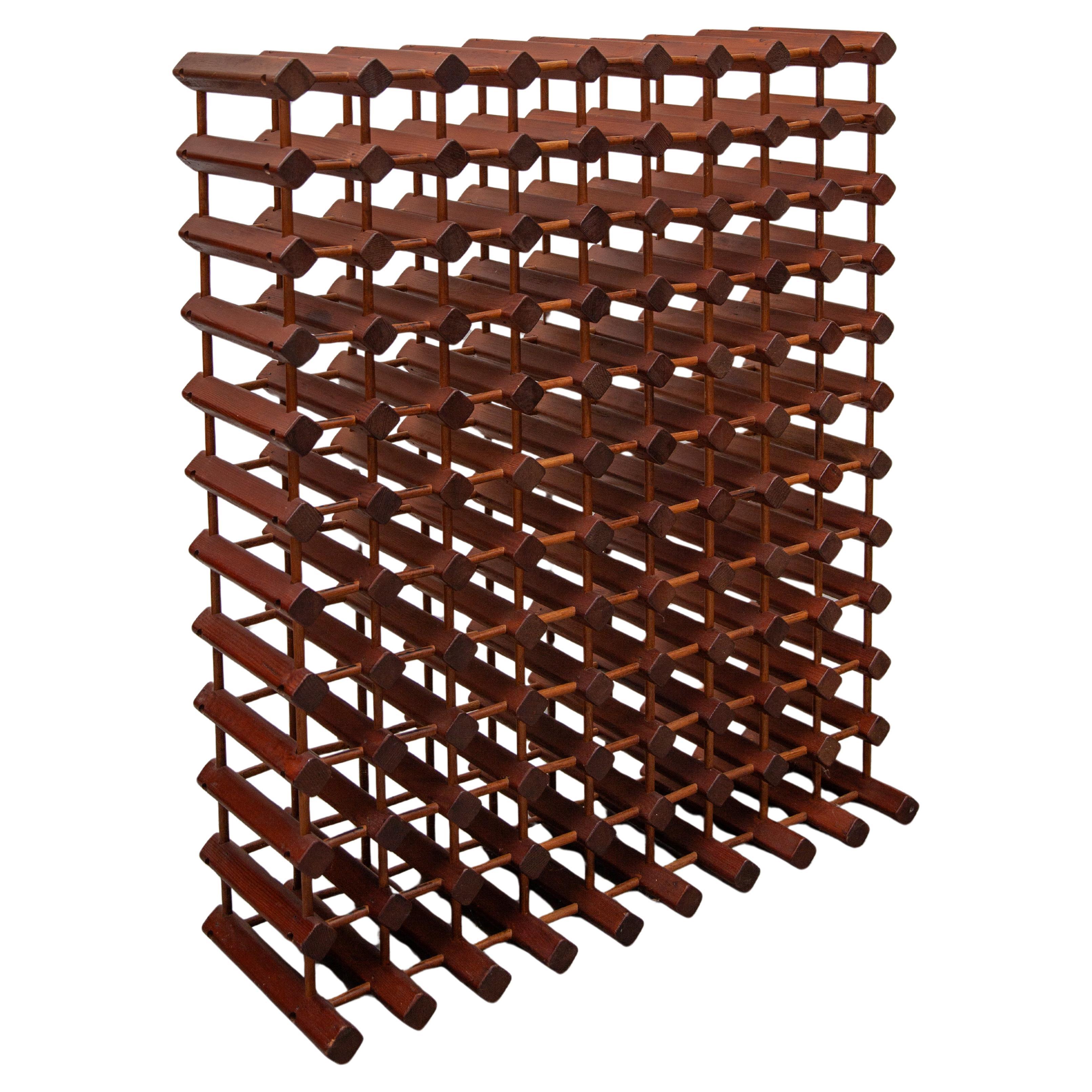 Portabottiglie decorativo in teak massiccio Made in Denmark, anni '60 in vendita