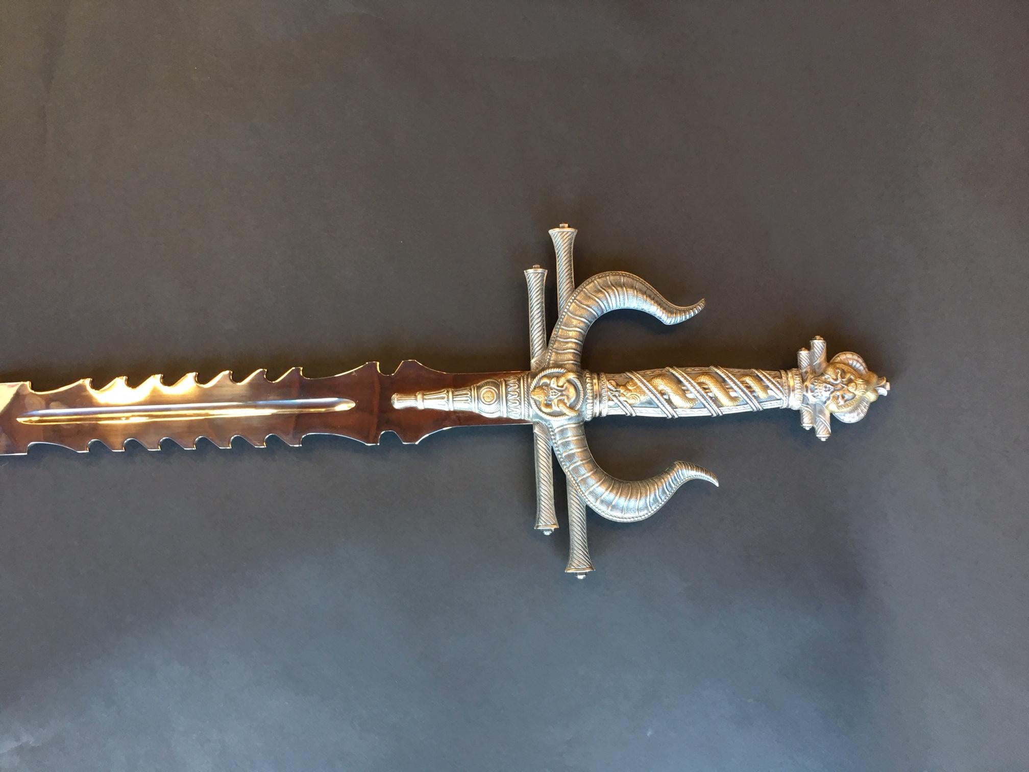 Decorative Spanish Metal Sword For Sale 1