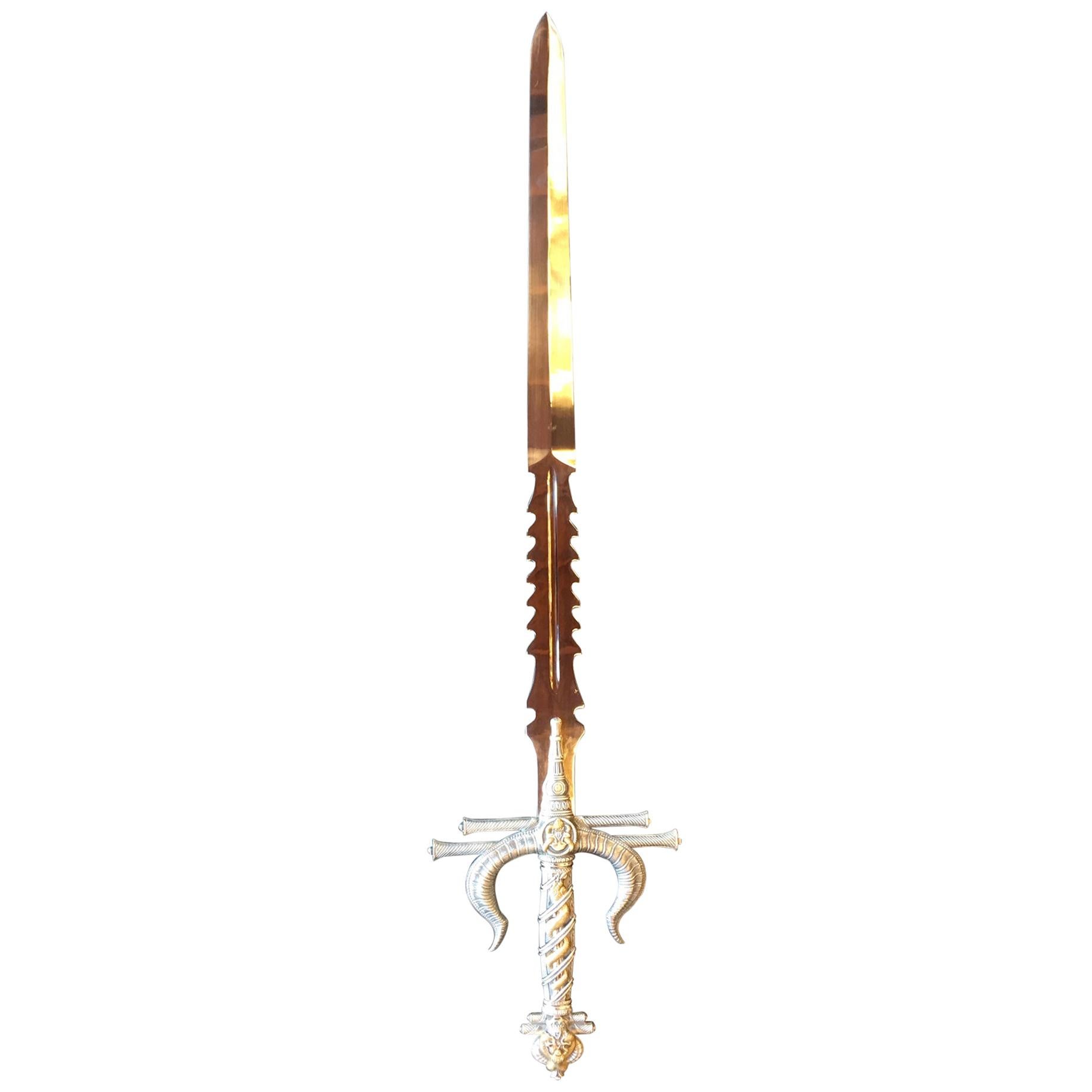 Decorative Spanish Metal Sword For Sale