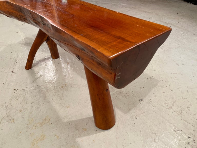 Decorative Split Wood Log Coffee Or Side Table Or Bench For Sale