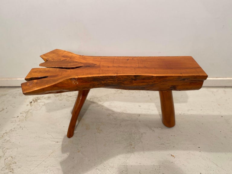Decorative Split Wood Log Coffee Or Side Table Or Bench For Sale