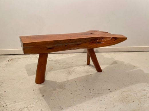 Decorative Split Wood Log Coffee Or Side Table Or Bench For Sale