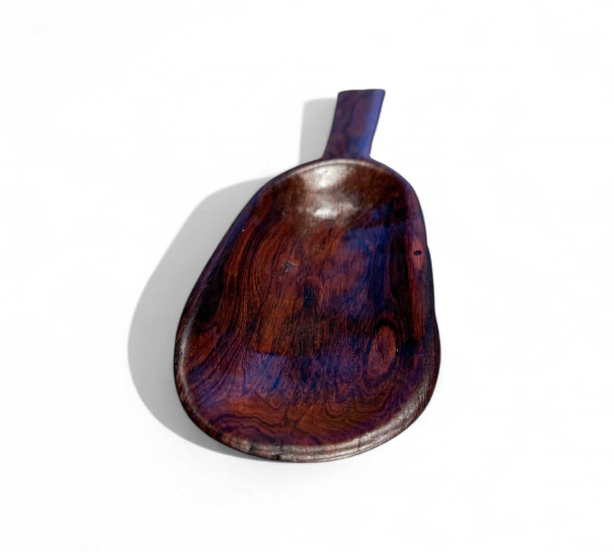 Mid-Century Modern Decorative Spoon in Hardwood by Jean Gillon, c. 1960s For Sale