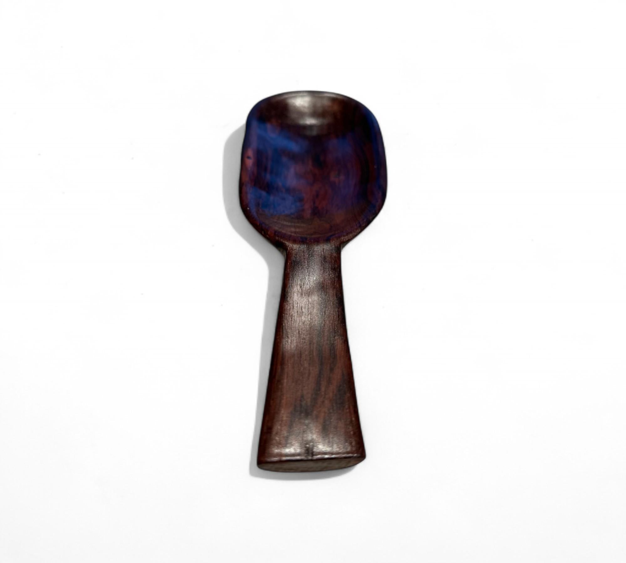 Jacaranda Decorative Spoon in Hardwood by Jean Gillon, c. 1960s For Sale