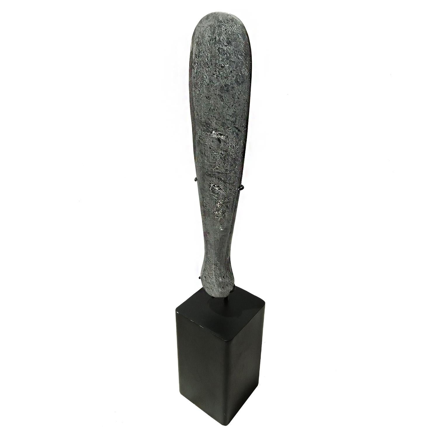 Decorative Stone Blade on Stand, Indonesia, Contemporary For Sale 4