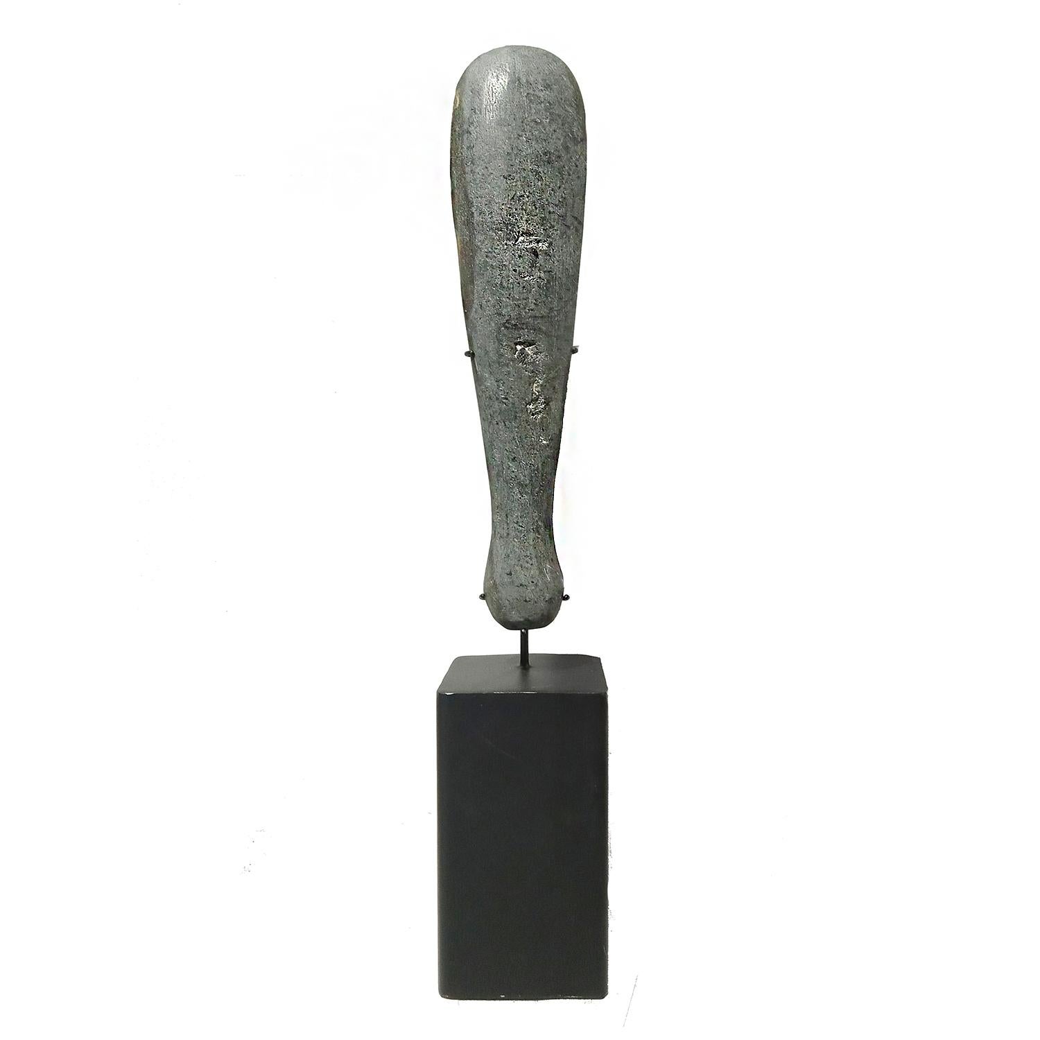 Decorative Stone Blade on Stand, Indonesia, Contemporary For Sale 5