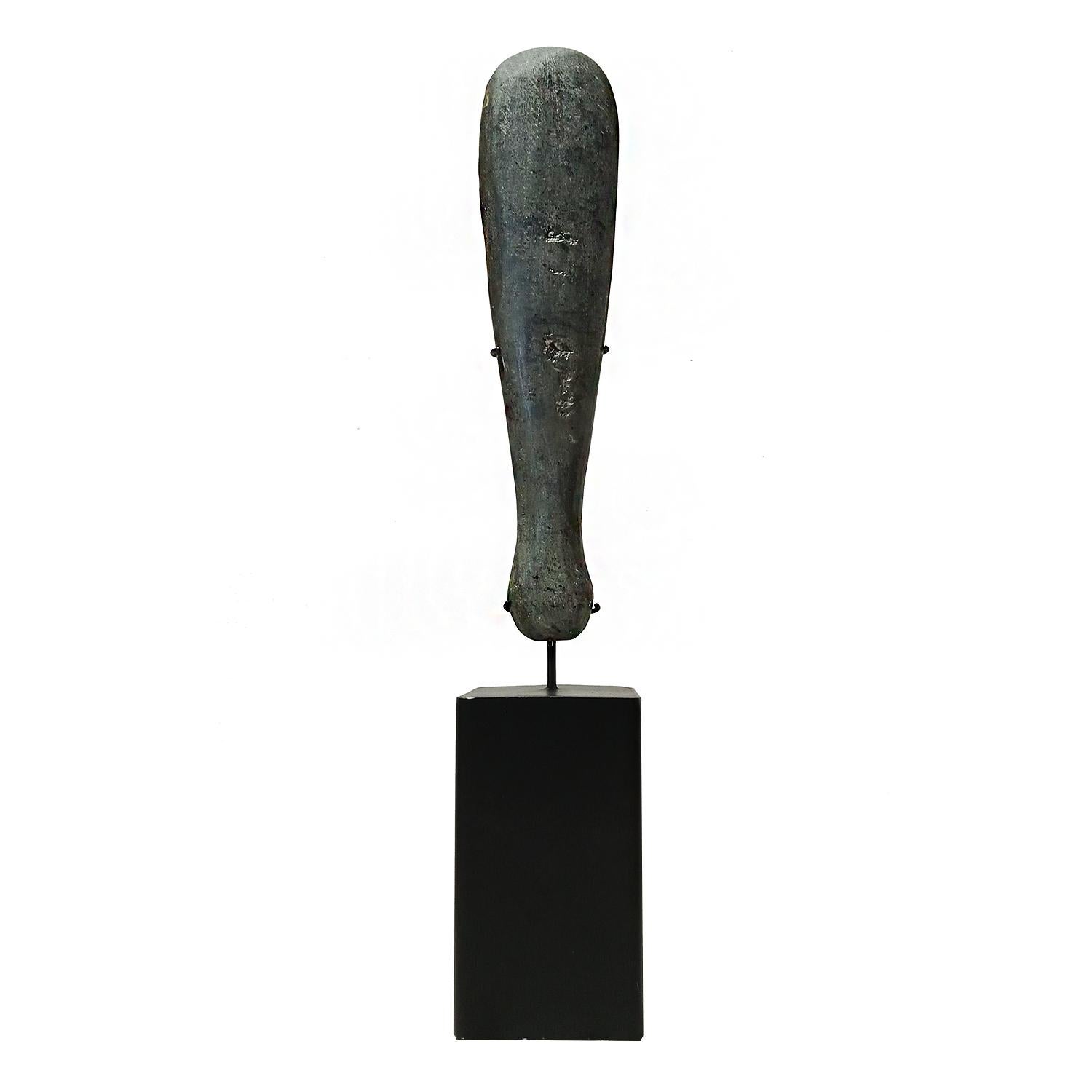 Decorative Stone Blade on Stand, Indonesia, Contemporary For Sale 1