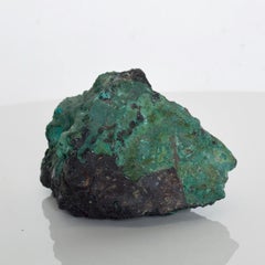 1960er Jahre Raw Stone Briefbeschwerer Natural Malachit Azurit