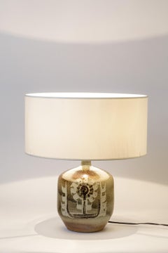 Decorative Stoneware Ceramic Lamp Designed by Pierre Digan in La Borne