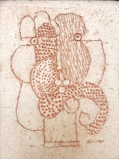 Decorative Stoneware Tile, Roger Capron, Vallauris c. 1980
