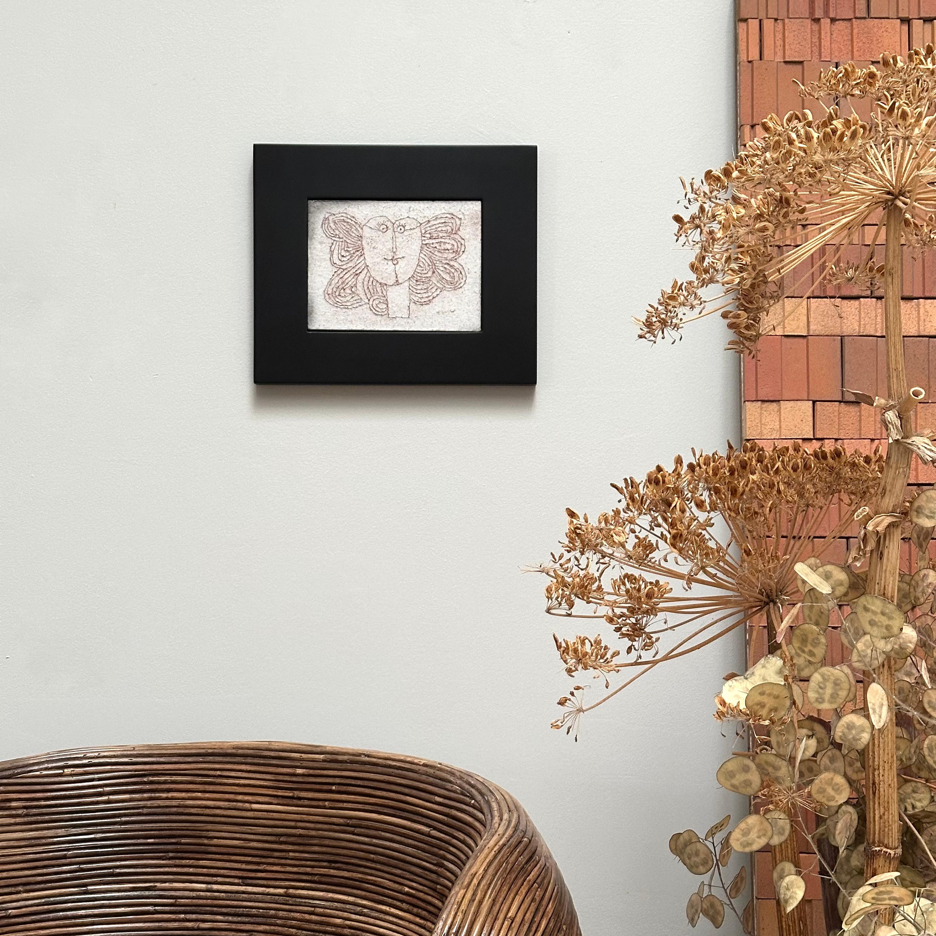 Altro Piastrella decorativa in gres, Roger Capron, Vallauris AM. C.C. 1980 in vendita