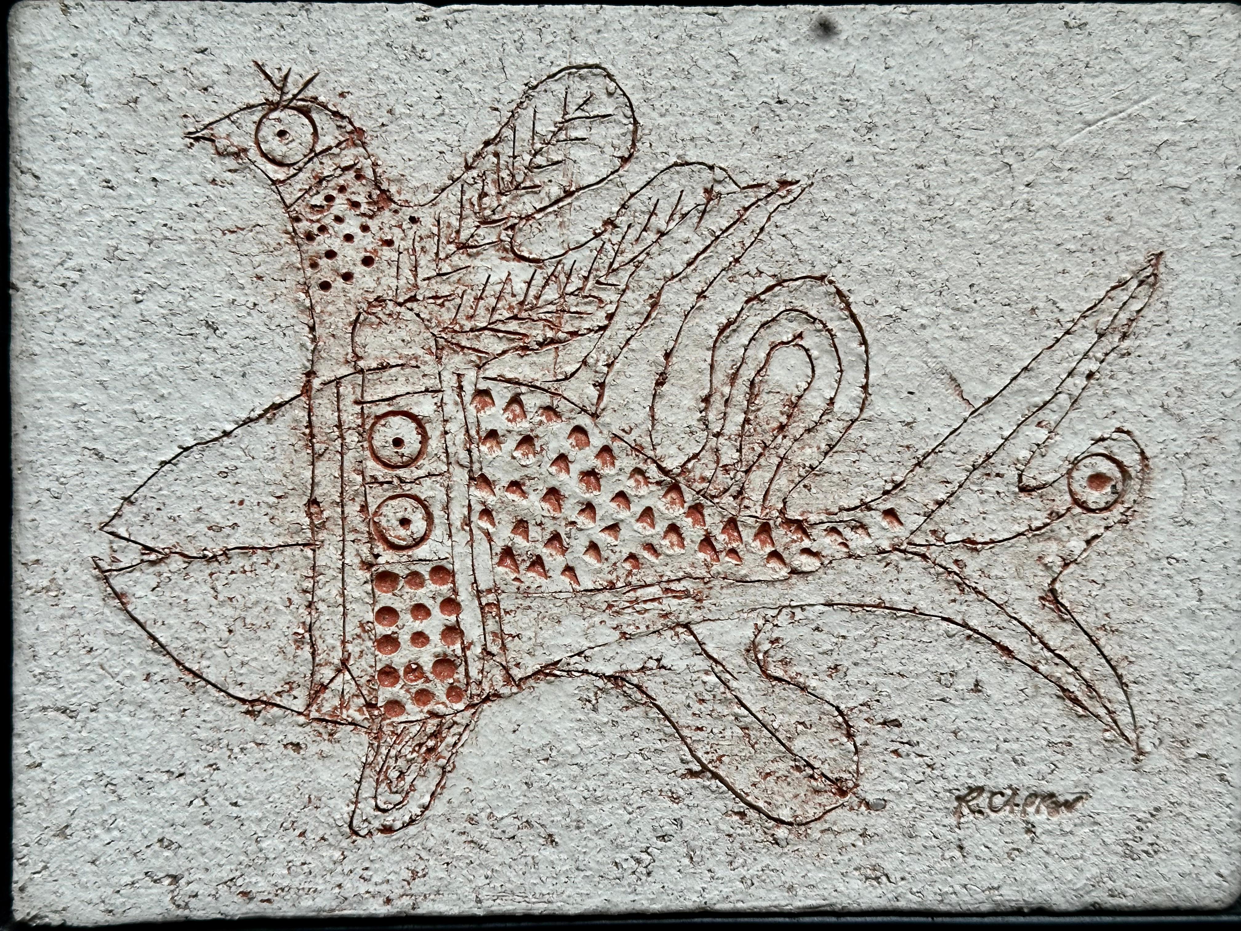 Azulejo decorativo de gres, Roger Capron, Vallauris c. 1980 Otro en venta