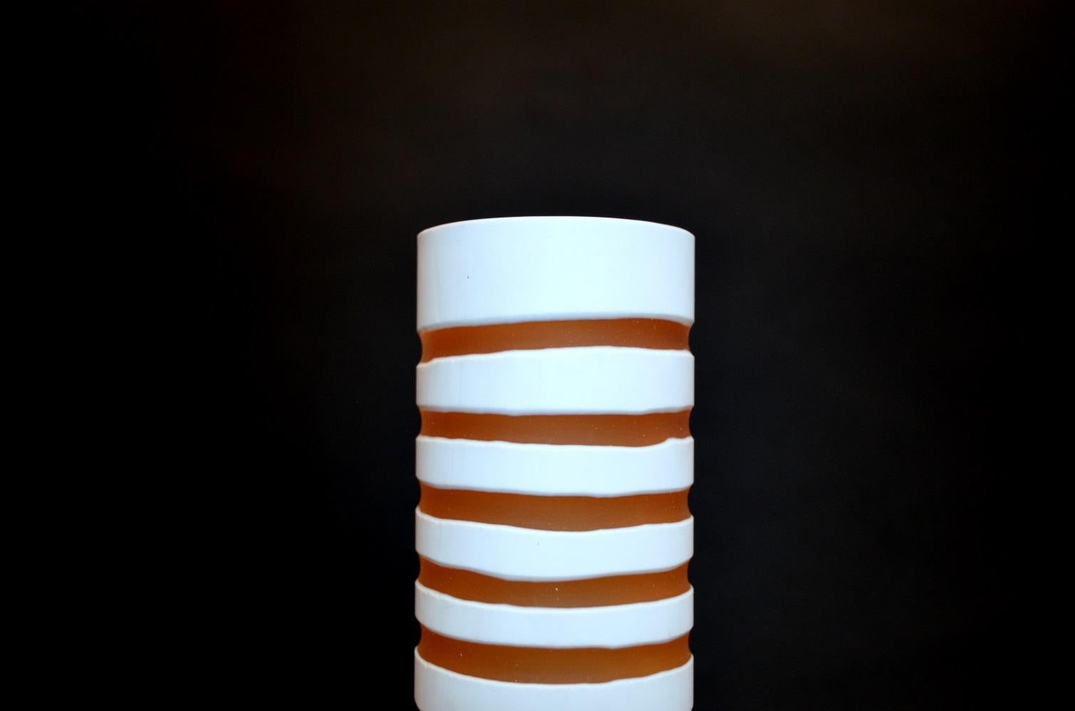 Decorative Striped Glass Vases For Sale 5
