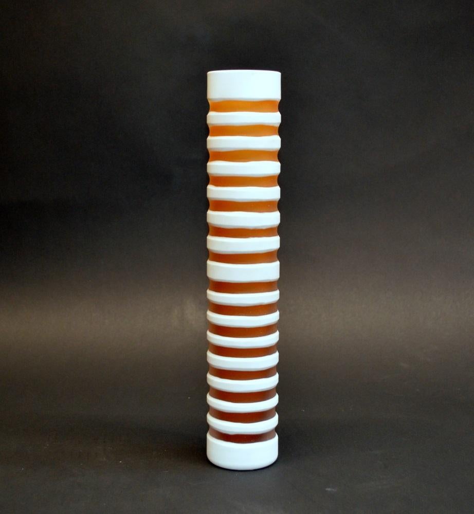 Decorative Striped Glass Vases For Sale 3
