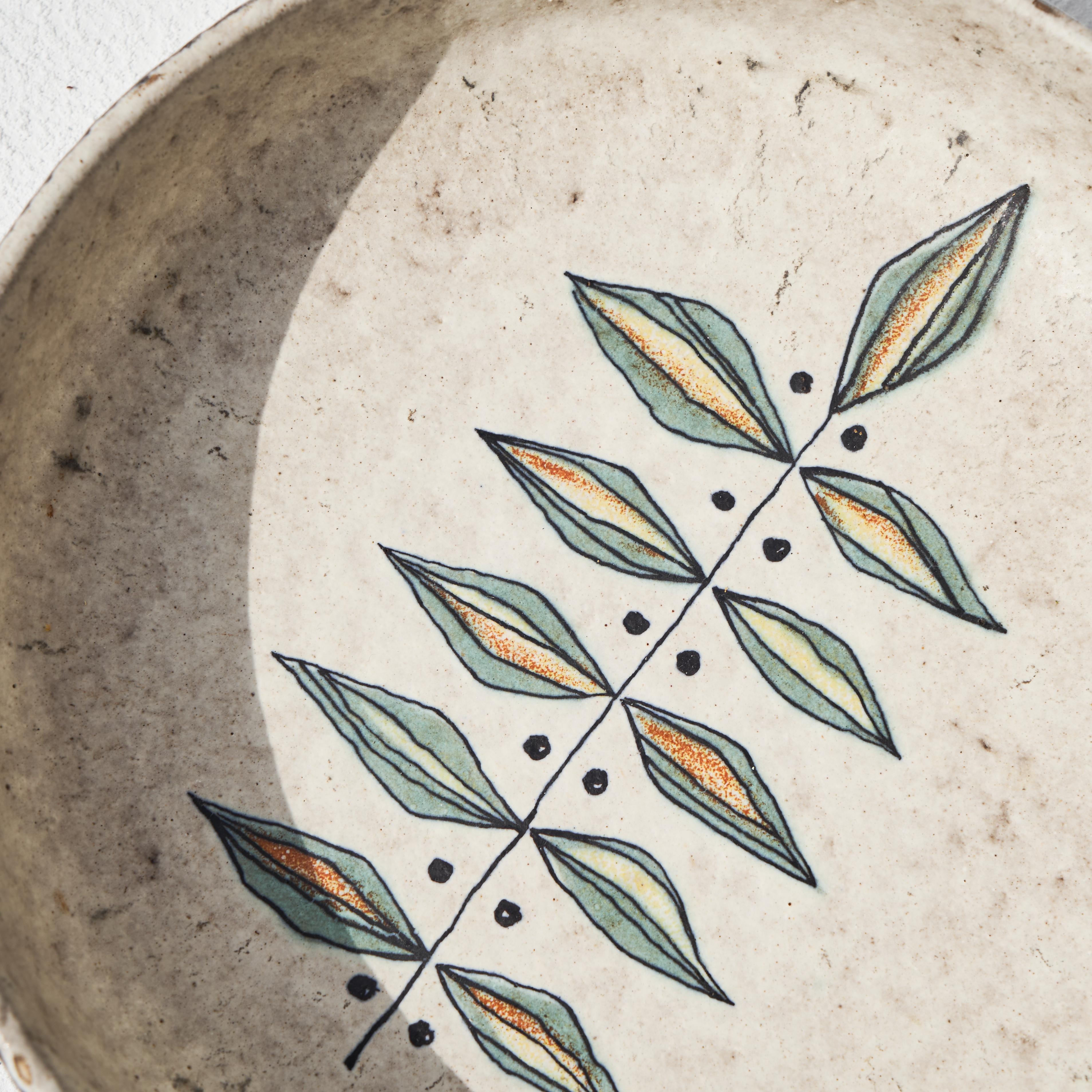 Decorative Studio Pottery Vide Poche 1960s In Good Condition For Sale In Meer, VAN