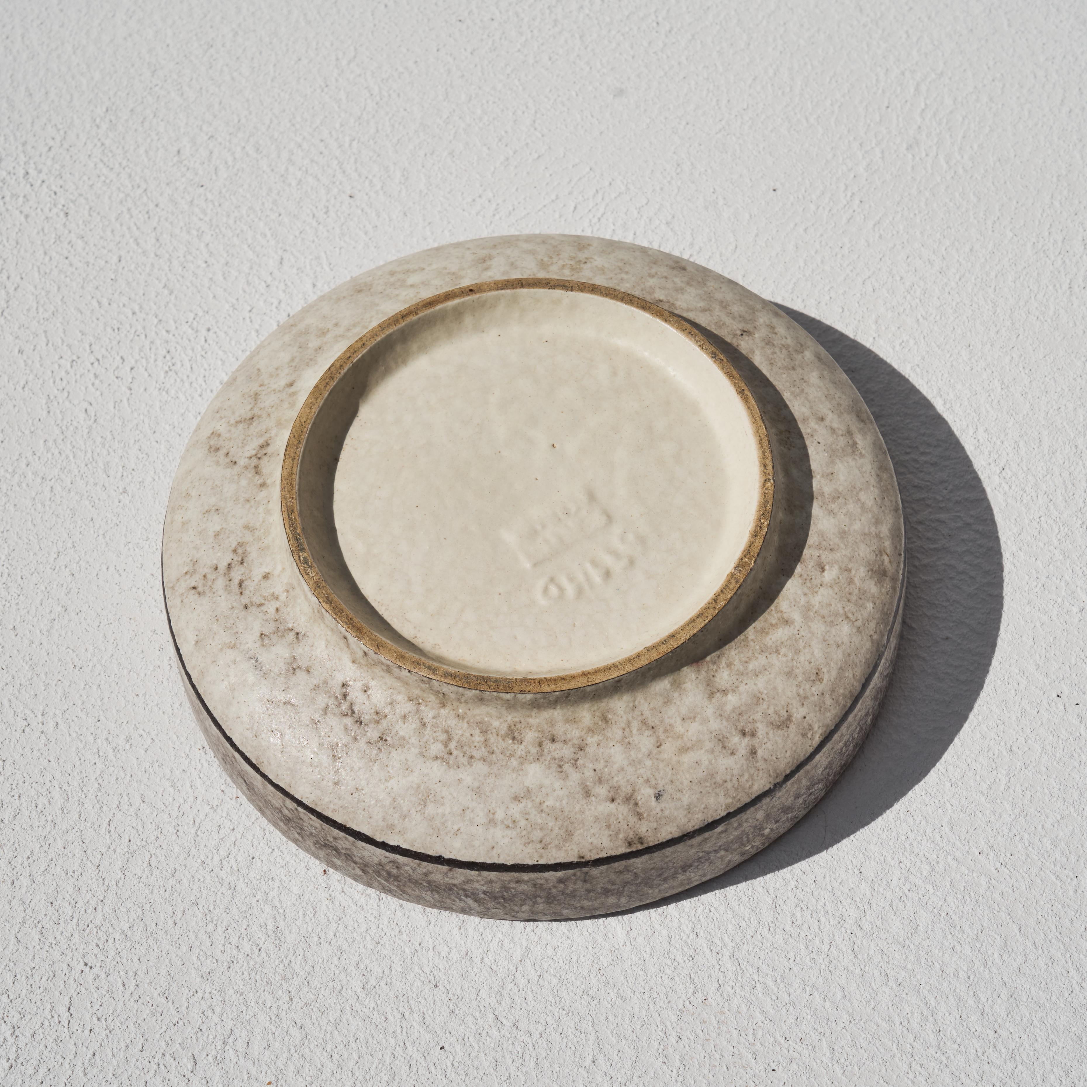 20th Century Decorative Studio Pottery Vide Poche 1960s For Sale