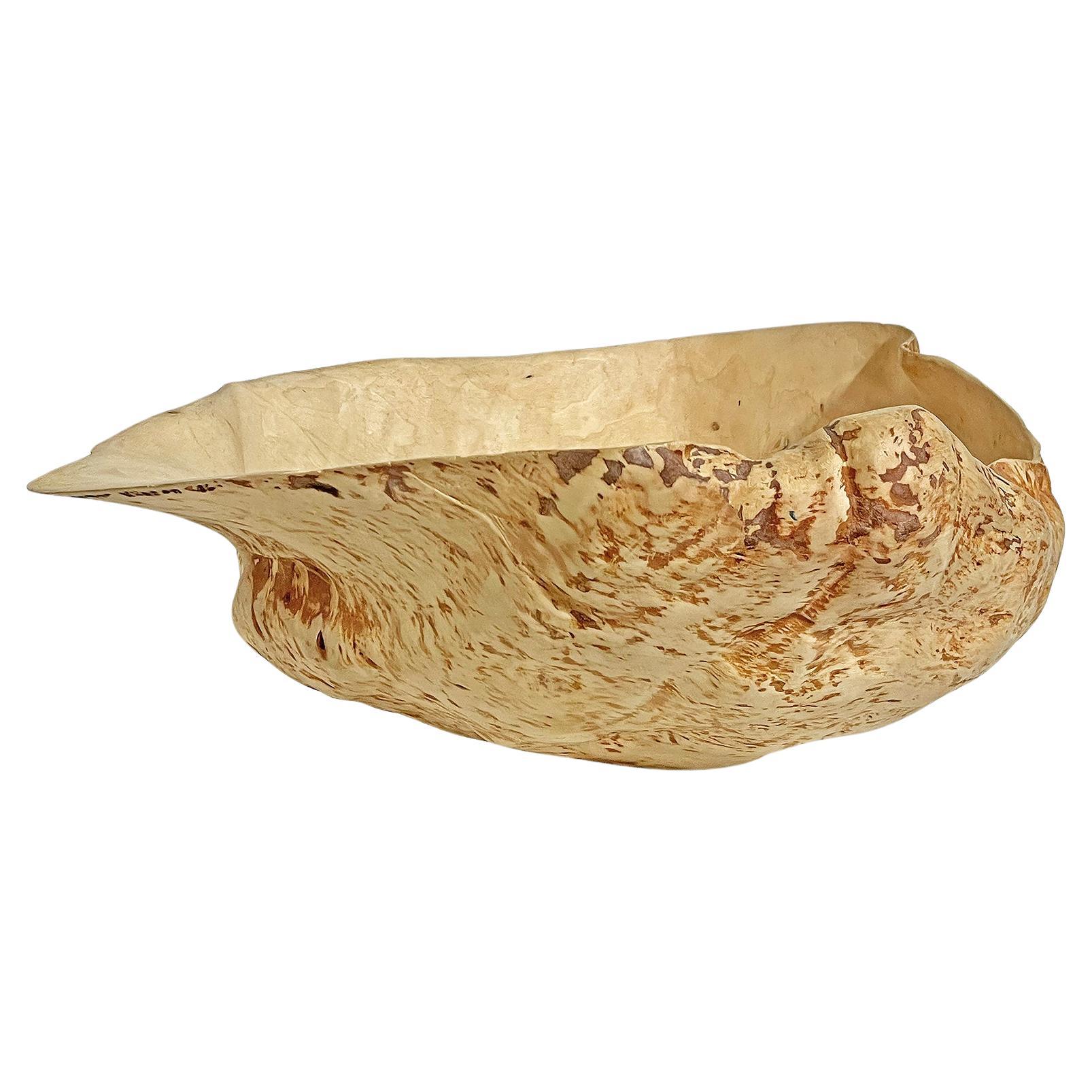 Cuenco decorativo de madera de nudo sueco -1986