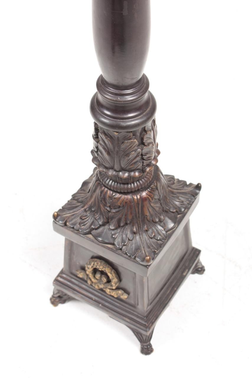 Decorative Table Lamp base in Bronze, France, 1940s In Good Condition In Lejre, DK