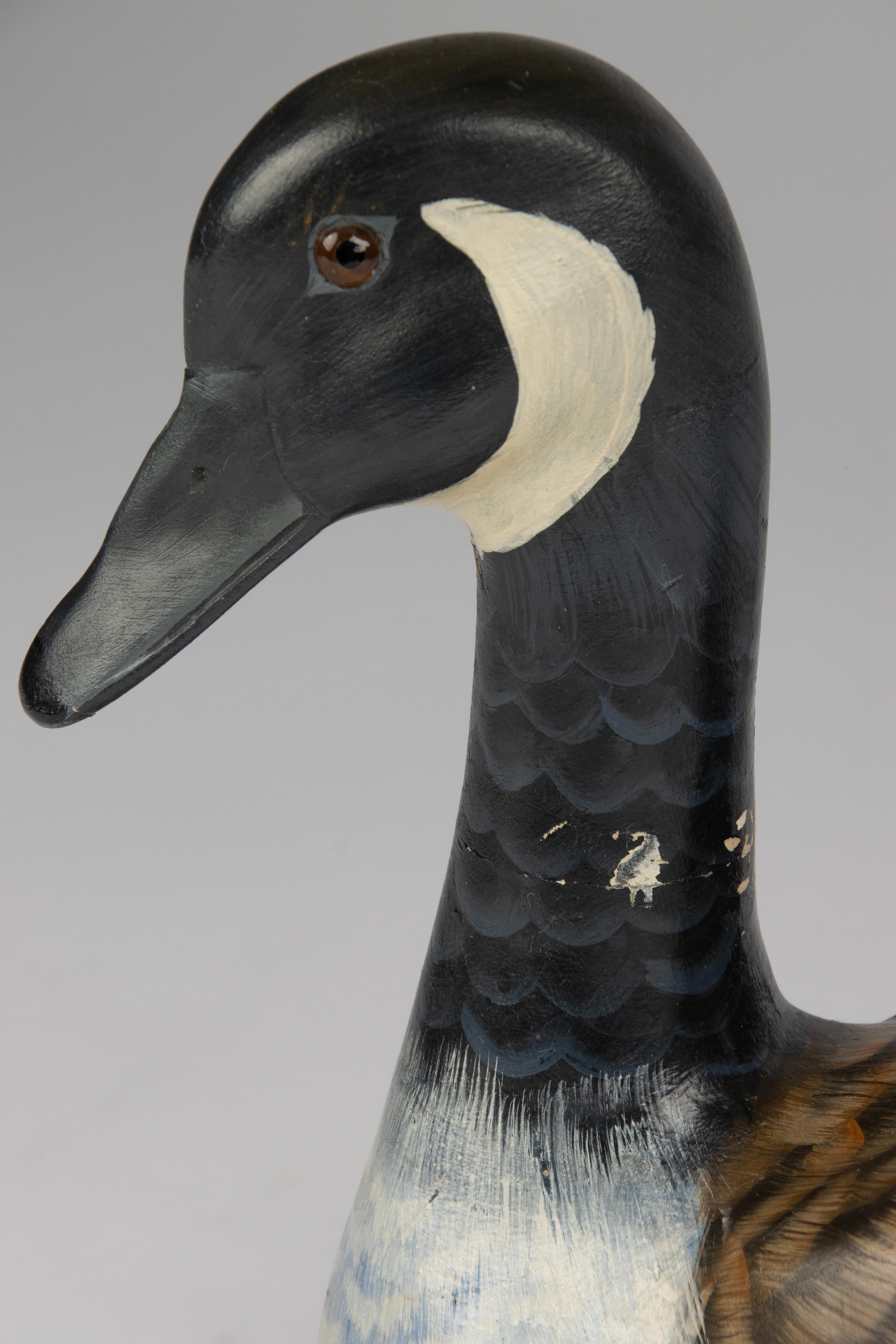 Decorative Table Lamp from the Eighties - Wooden Duck Figure - J.L.B. - Belgium For Sale 2