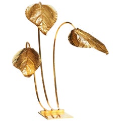 Decorative Table Lamp in the Form of Palm Leaves