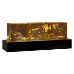 Lámparas de Sobremesa Decorativas con Cubos de Resina Fractal